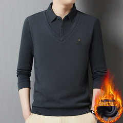 🔥【M-4XL】Top cálido todo en uno de dos piezas de cachemir premium para hombre