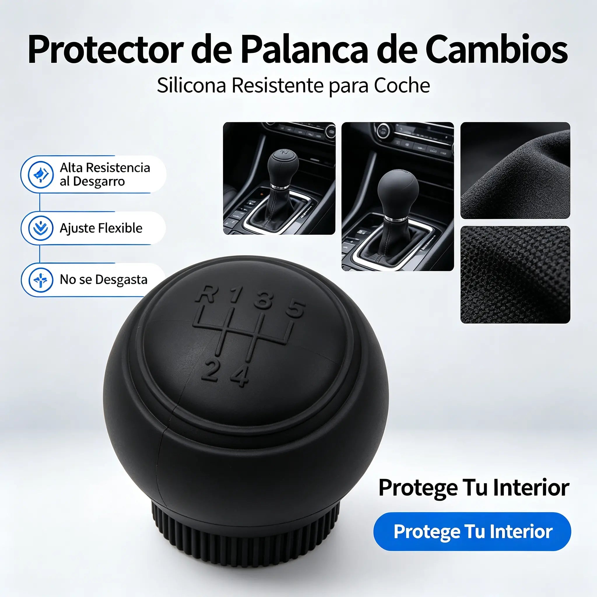5 piezas 26€✨ Dale un nuevo estilo a tu coche con esta funda de silicona para la palanca de cambios 🚘