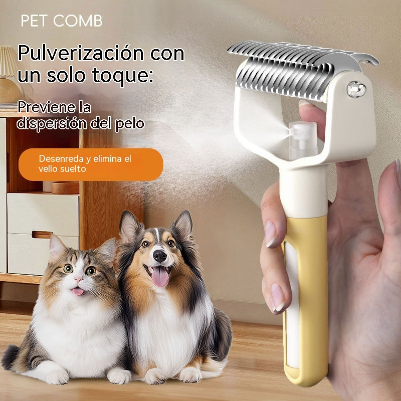 🔥【Compra uno y llévate otro gratis】🐈🐶peine para eliminar el pelo de gatos y perros, peine para perros, peine para mascotas, peine en spray para gatos