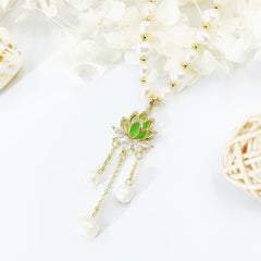 💖Collar de perlas de clavícula con temperamento
