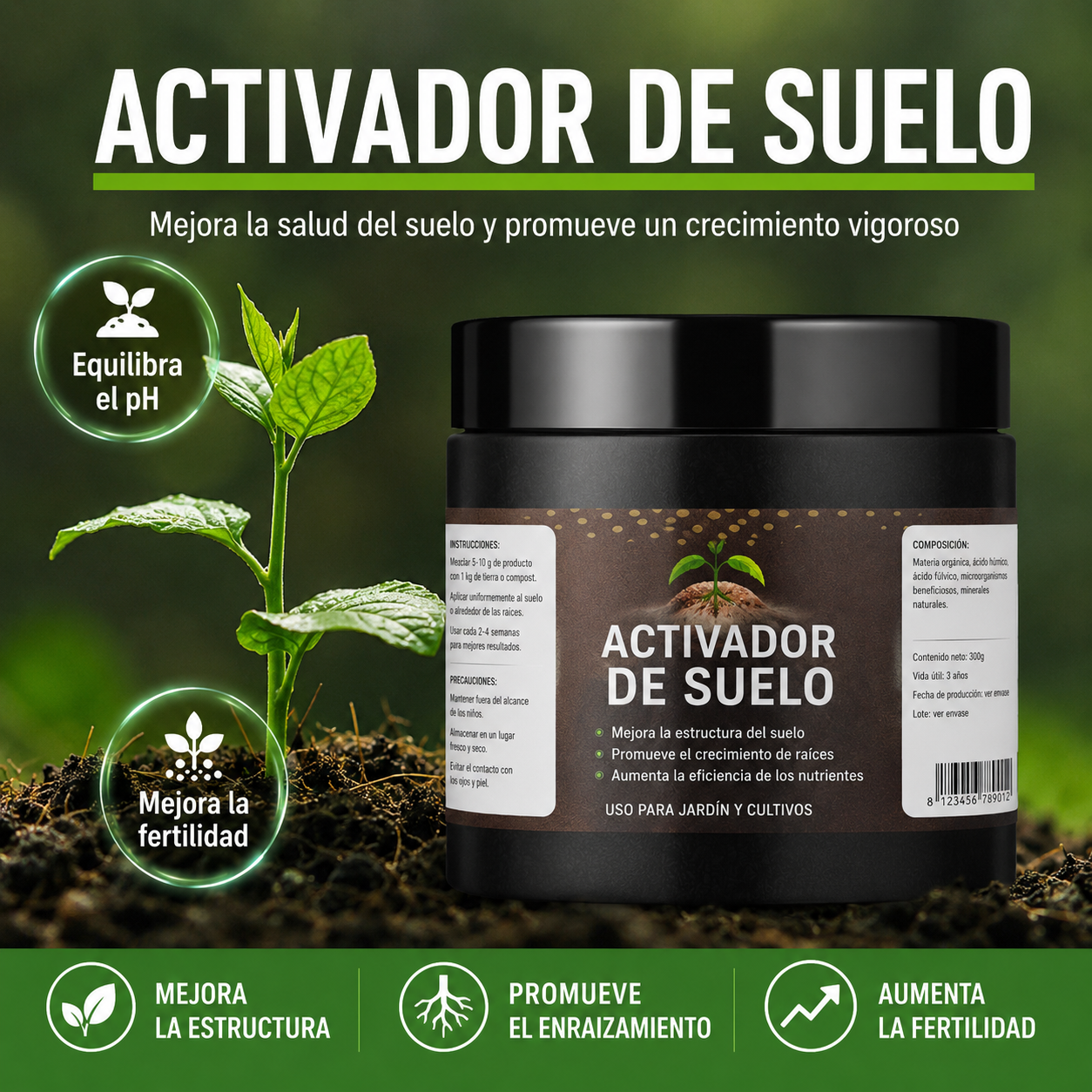 🌱【Compra 1 y llévate 1 gratis】Activador orgánico para el hogar y la jardinería🌱