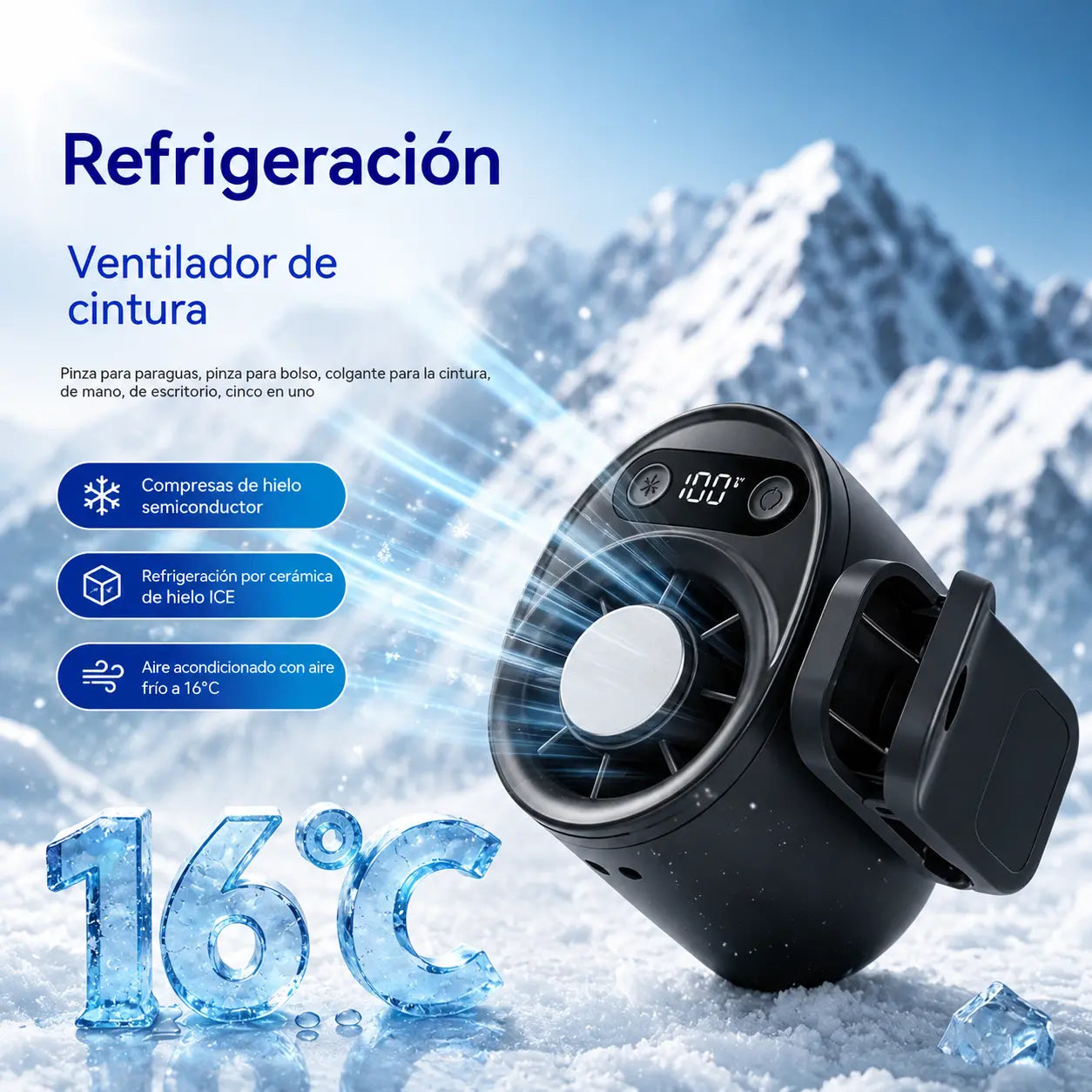 ✨Ventilador turbo portátil para refrigeración de coche