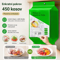 🥗✨ 450 pokrovčkov za enkratno uporabo | Fleksibilni pokrovčki za krožnike, sklede in posode