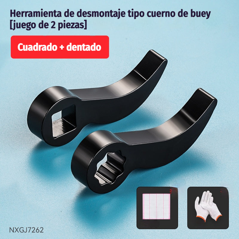 🔧【Cuadrado + dentado】Herramienta auxiliar de desmontaje de semiejes de alta dureza