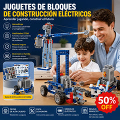 🤖🧩 【50% de descuento por tiempo limitado】Robot constructor eléctrico tipo LEGO para niños