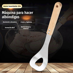 🍖 【2 darabos】304 rozsdamentes acél húsgombóc forma – Ideális hús- és halgombócok készítéséhez, tökéletes otthoni főzéshez 🥄