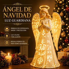 😇Luces navideñas de ángeles guardianes: símbolos de esperanza, amor y protección.