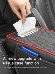 🚗Caja de almacenamiento multifuncional para coche 3 en 1 de piel👜