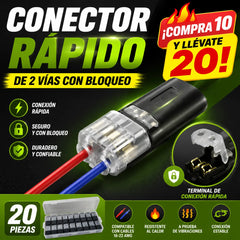🏆【20/40 piezas】Conectores de cable sin soldadura: compatibles con tiras de LED y cables sólidos/multifilares de 18 a 22 AWG.