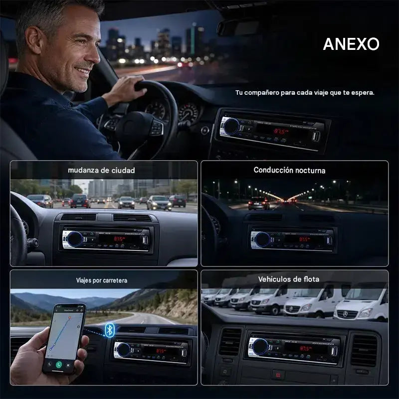 🎵 Radio para coche Bluetooth, sistema de audio para coche Supersonic: disfruta de un sonido inalámbrico de alta fidelidad en cada viaje.