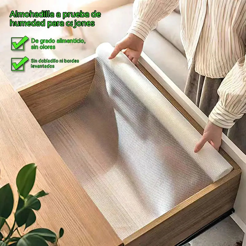 【Juego de 8 piezas】🛡️ Alfombrillas protectoras transparentes, gruesas y resistentes a la humedad: antideslizantes y fáciles de limpiar, ideales para refrigeradores, armarios, cocinas, zapateros y cajones ✨