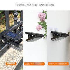 💥Luz solar con sensor de cuerpo humano y clip, resistente al agua💥