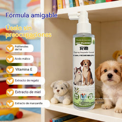 🐶【2 artículos por 27 euros】🐱El spray de higiene bucal para mascotas puede refrescar el aliento y eliminar el amarillamiento y el sarro de los dientes.