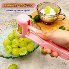🍇🍋【Compra 1 y llévate 1 gratis】Separador y deshuesador de frutas, cortador de uvas y tomates cherry.