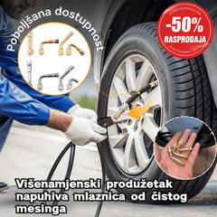 🔥2 seta: 45°+90°+135°🔥Višenamjenski nastavak za napuhavanje mlaznice od čistog mesinga