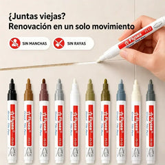 🖌️✨【10 unidades】Lápiz Reparador de Juntas para Azulejos – Renueva el Color, Impermeable y Antimoho para Cocinas y Baños 🛡️