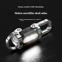 【2 kos】🔥Odlična ponudba🔥Super svetla vodoodporna mini svetilka s ključem in svetilnostjo 1200 lm