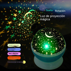 ✨Proyector de luz ambiental con cielo estrellado y siete colores.