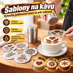 ☕ Šablona na latte art z nerezové oceli 304