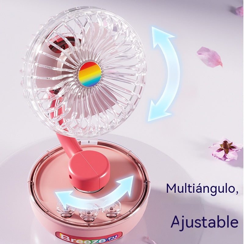 Ventilador de escritorio portátil recargable para el hogar/oficina
