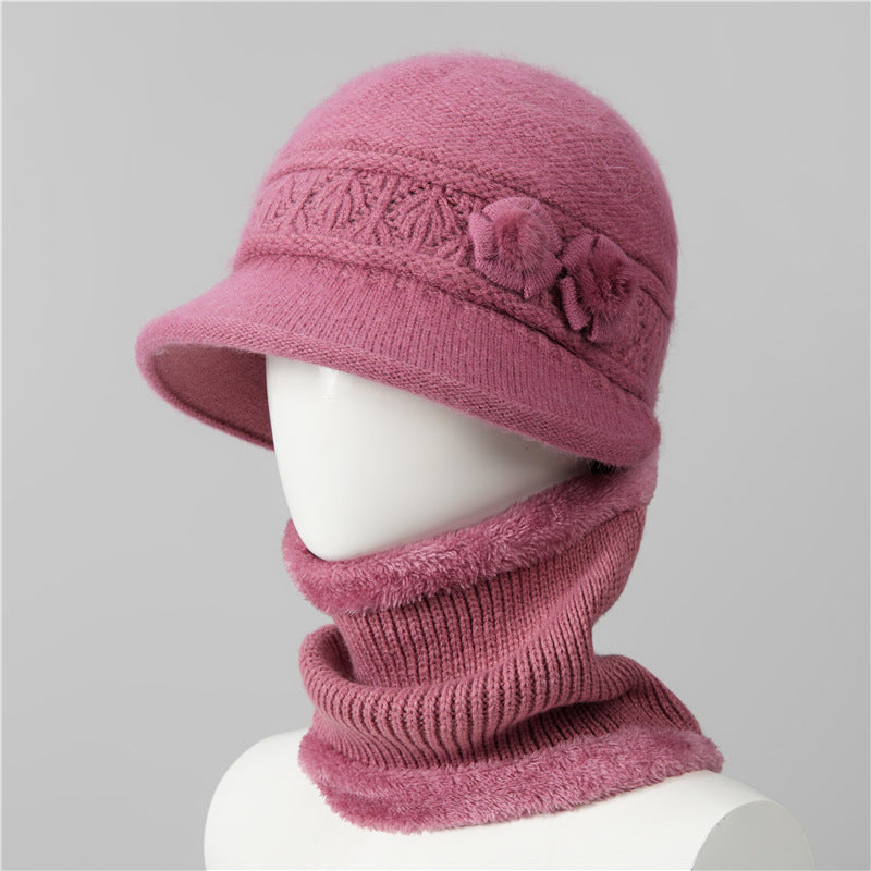 🔥 50% DESCUENTO | Accesorios de invierno suaves y abrigados❄️ Set de gorro y bufanda cálido para mamá y abuela
