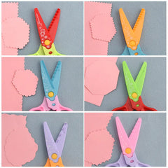 🥰【6 piezas - 6 formas diferentes】✂️🌈Tijeras de seguridad para niños (para proyectos de bricolaje)