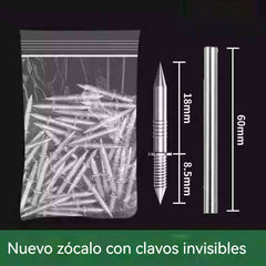 🚪Clavos de garra bidireccionales sin dejar rastro📌Específicos para zócalos de madera maciza ✅Instalación sin dejar rastros 📍Doble punta para evitar que se aflojen 🔨Universal para carpinteros