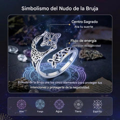 Anillo de nudo celta de plata S925 con compra 1 y llévate 1 gratis