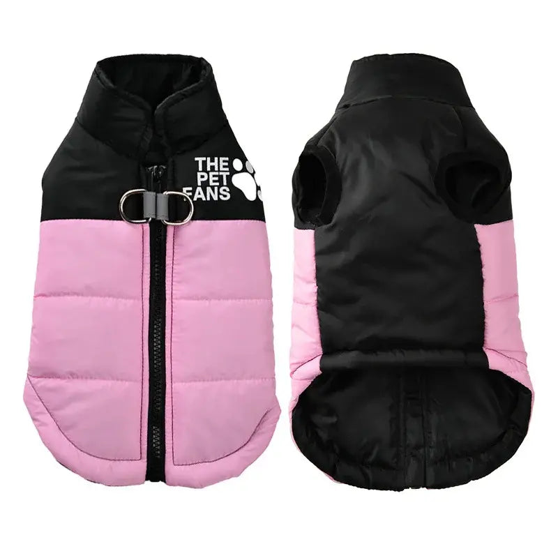 🐶🐱Ropa para mascotas para otoño e invierno: chaquetas para uso en exteriores con punto de enganche para la correa; fáciles de poner y quitar mediante una cremallera; cálidas e impermeables.