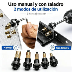【75pcs】🛠️ Juego de Remachadora de Tuercas Manual | Herramienta Fácil para Colocar Tuercas Remachables en Metal, Chapas y Automóviles (M3-M6)🔧