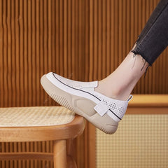【35-40】👟🎇Zapatos retro de corte bajo con efecto bizcocho para primavera y verano 2025💖