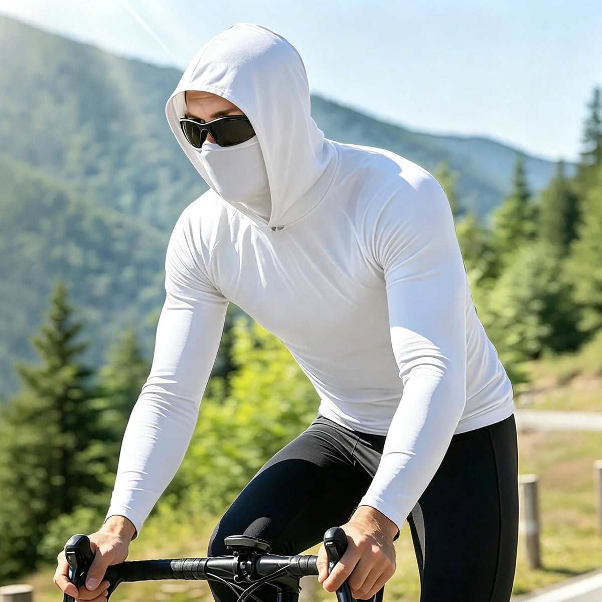 🔥🌞Sudadera con capucha ligera para hombre, secado rápido y protección UV