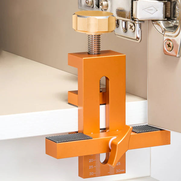 📢📢¡50% DE DESCUENTO! 🔥Posicionador de montaje de puerta de gabinete de aleación de aluminio ajustable para 7-40 mm