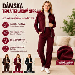 🔴💥【M-4XL】Dámsky ležérny zamatový oblek s výraznými prvkami (sako + nohavice)