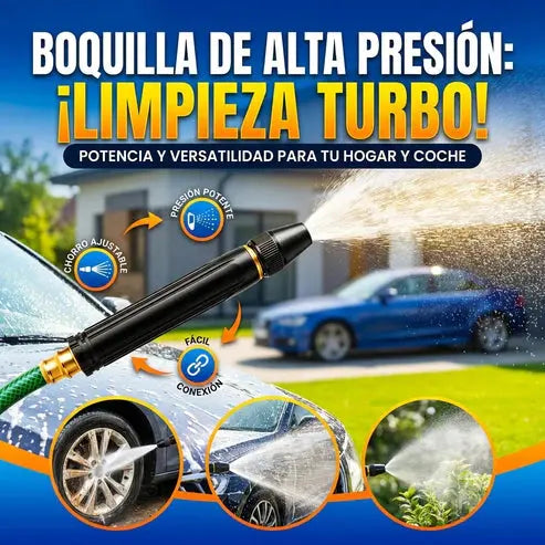 💧🚗Compra 1 y llévate 1 gratis（2 piezas）🔥Nueva boquilla de lavado de autos de alta presión, universal para regar flores, lavar autos y limpiar el suelo