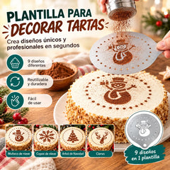 ☕ Molde de acero inoxidable para arte latte de café