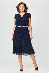 🌺🥰【S-5XL】Vestido elegante ajustado de lunares 2025