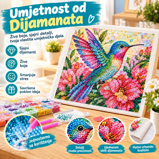 ✨【30 cm * 30 cm】 💥 Ručno izrađena naljepnica za zid s dijamantnom slikom