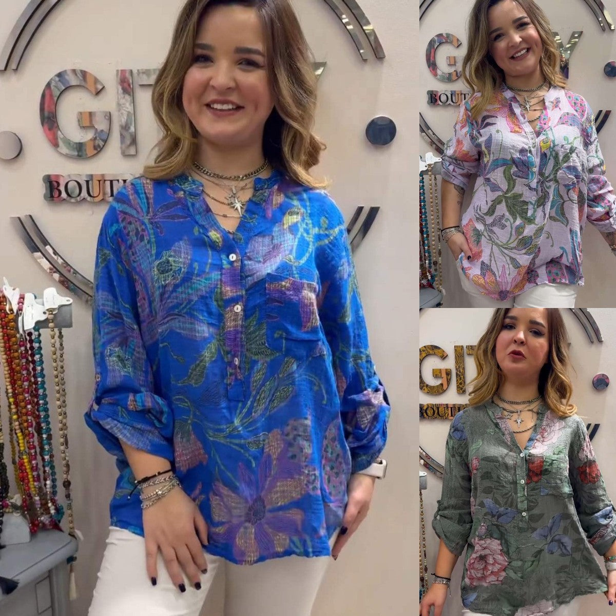 💐【S-5XL】🦋2025 nueva camisa de cuello alto de moda para mujer