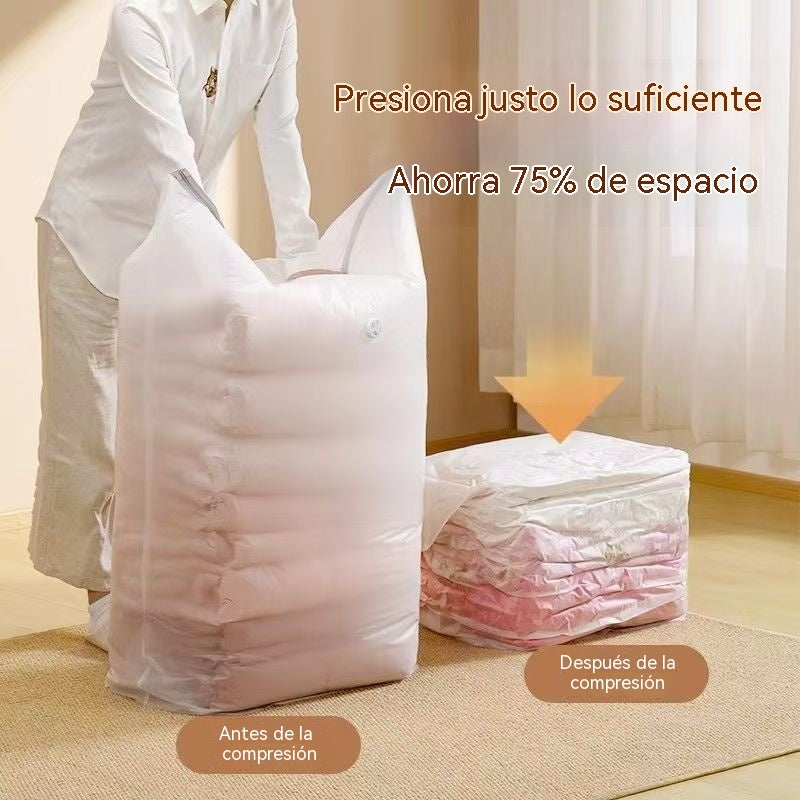 🔥¡ÚLTIMAS HORAS! Compra 1 y recibe 3 GRATIS 🎁 Bolsas al vacío sin bomba 💨 Ahorra hasta 80% de espacio y mantén tu ropa seca y protegida 🛏️👕