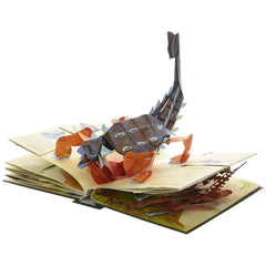 🔥📕 Enciclopedia de dinosaurios prehistóricos en 3D Libro desplegable Enciclopedia de dinosaurios