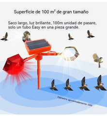 【50% de descuento】🐦🦉Nuevo ahuyentador de pájaros con voz ajustable, alimentado por energía solar y eólica, mejorado
