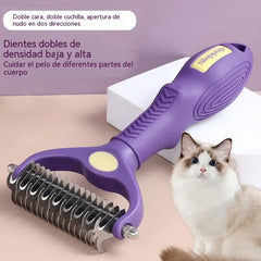 🔥🐕🐱【Compra 1, llévate 1 gratis】Peine multifuncional 3 en 1 para desenredar el pelo de mascotas, peine para eliminar el pelo de perros y gatos