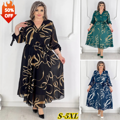 🔥✨【Novedades de otoño】【S-5XL】❤️Vestido de gasa de alta calidad