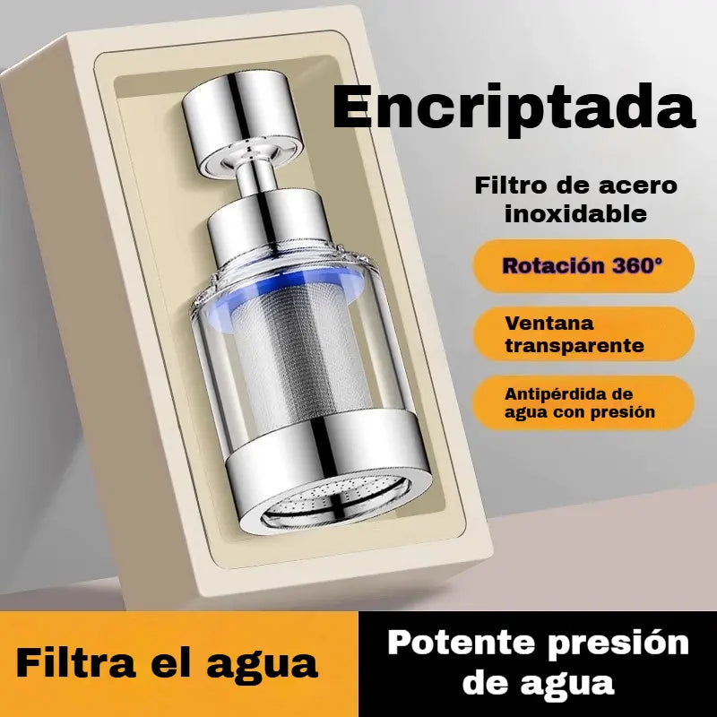 🔥💦Aireador de filtro universal con interfaz de acero inoxidable