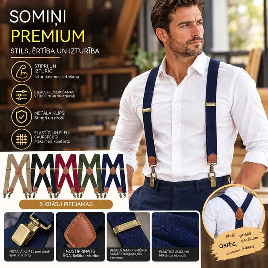 📢📢 50% ATLAIDE! ⏰ Vīriešu X veida bikšturi ar klipšiem