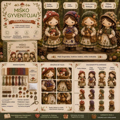 🎁Paskutinė diena: pasinaudokite 49 % nuolaida! 🧵 „Pasidaryk pats“ miniatiūrinis skiautinių (patchwork) rinkinys iš „Miniature World“ serijos.
