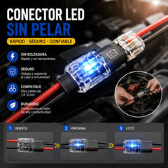 🥳 ¡50% de descuento! ⏰ 【1000 unidades en stock】 Conector de doble cable con hebilla de bloqueo, cierre de seguridad, antideslizante ⚡️