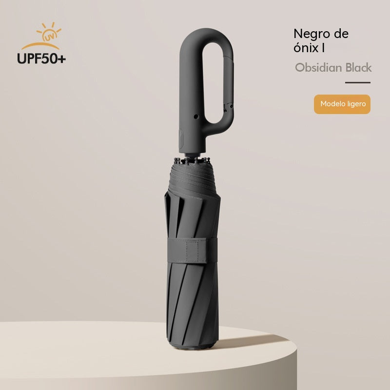 🔥【Oferta especial por tiempo limitado】🔥Paraguas portátil con mango de anilla
