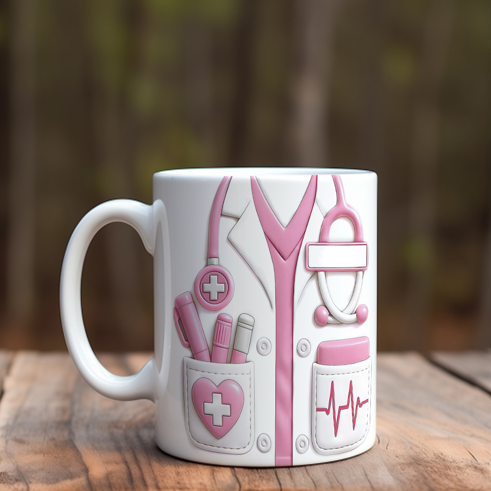 👨‍⚕️🎁Taza de cerámica con temática médica